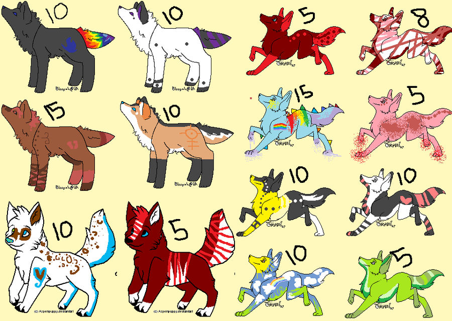 Wolfie point adopts