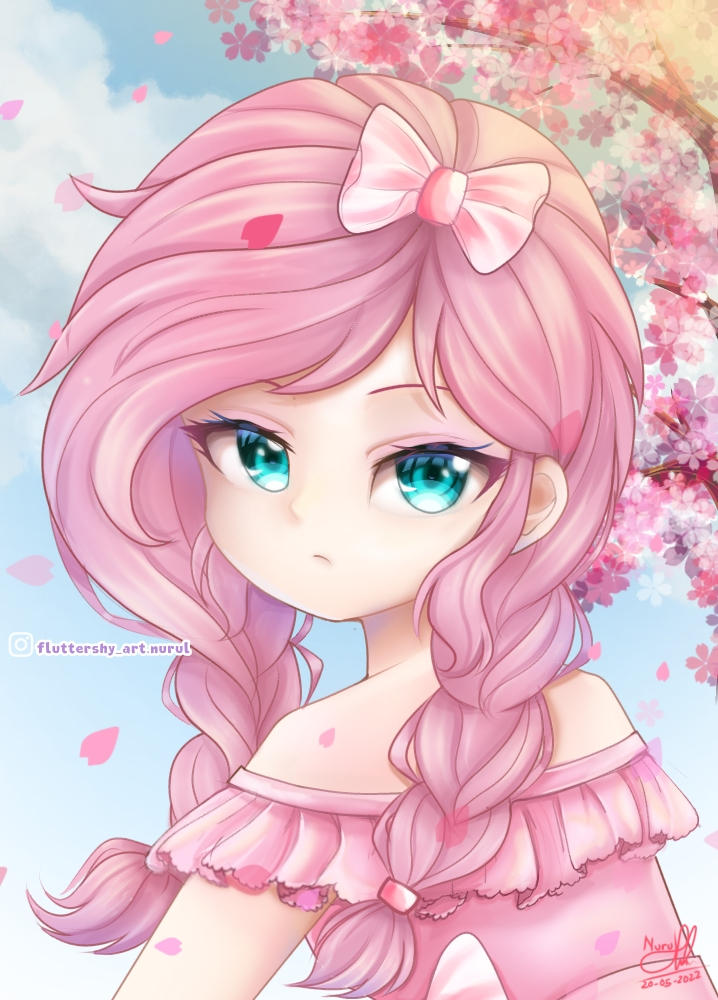 Flutterdaisy fluttershy Cherry blossom by fluttershyartnurul5 on DeviantArt