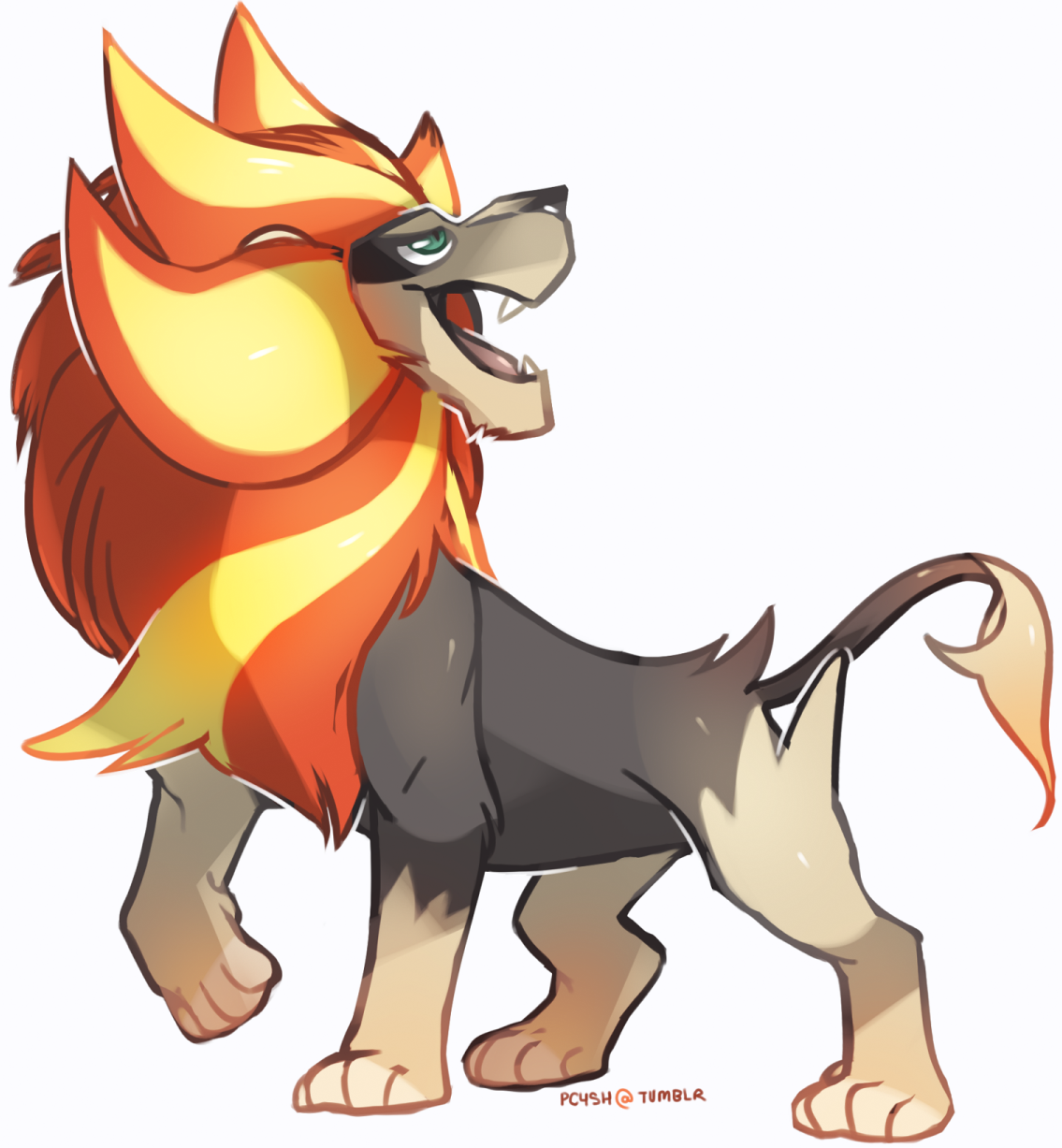 Pyroar Realistic pyroar doodle by MBLOCK on DeviantArt
