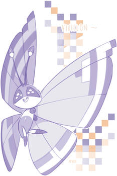 vivillon glitch pattern