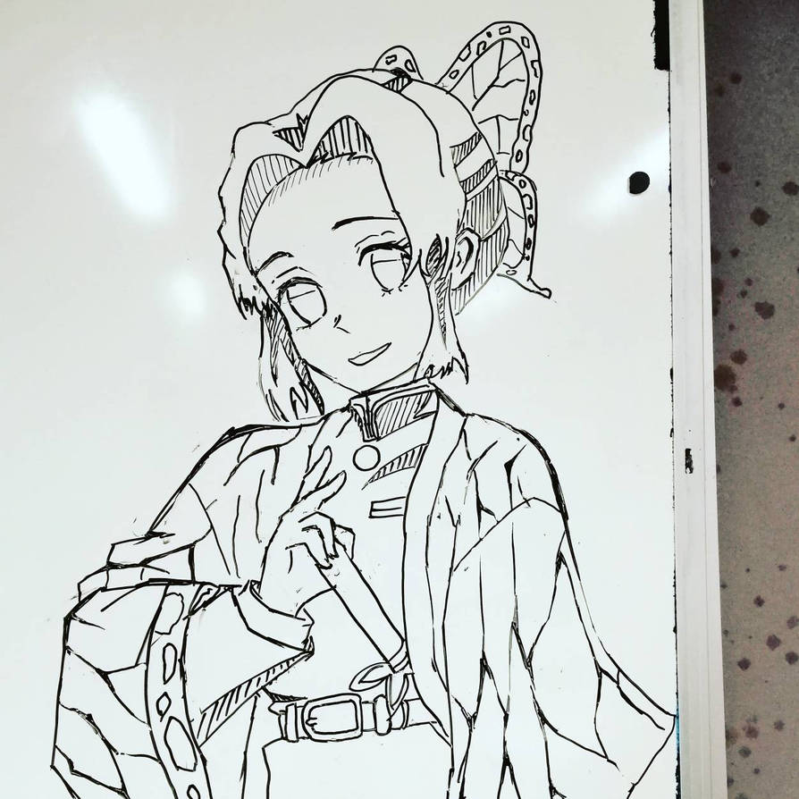 Shinobu Rant Layout Design Shinobu on whiteboard! by zanaez on DeviantArt