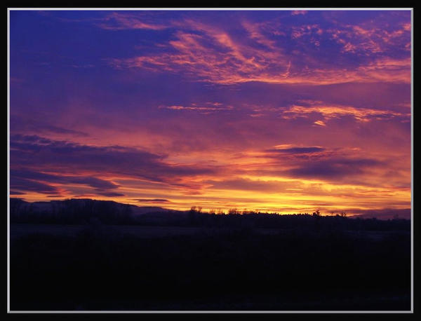 Sun rise in Oregon