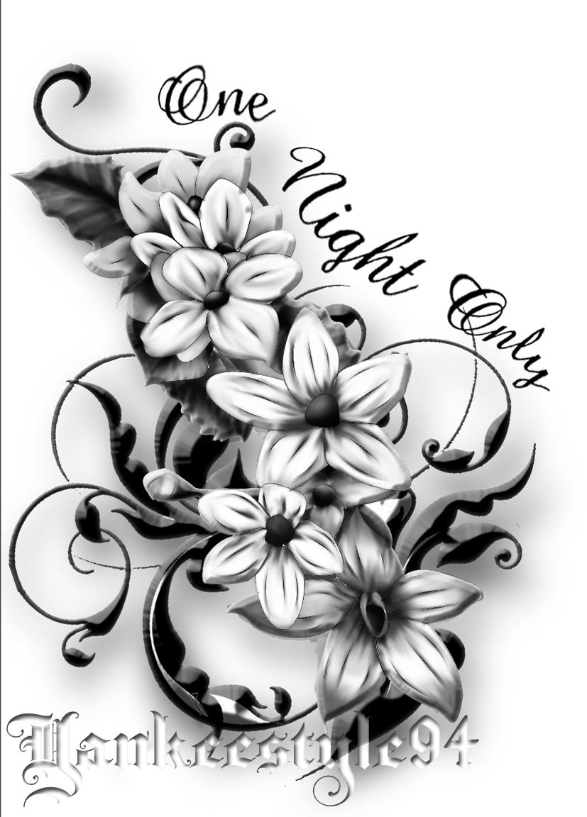 Jasmine Tattoo By Yankeestyle94 On Deviantart Jasmine Tattoo By Yankeestyle94 On Deviantart