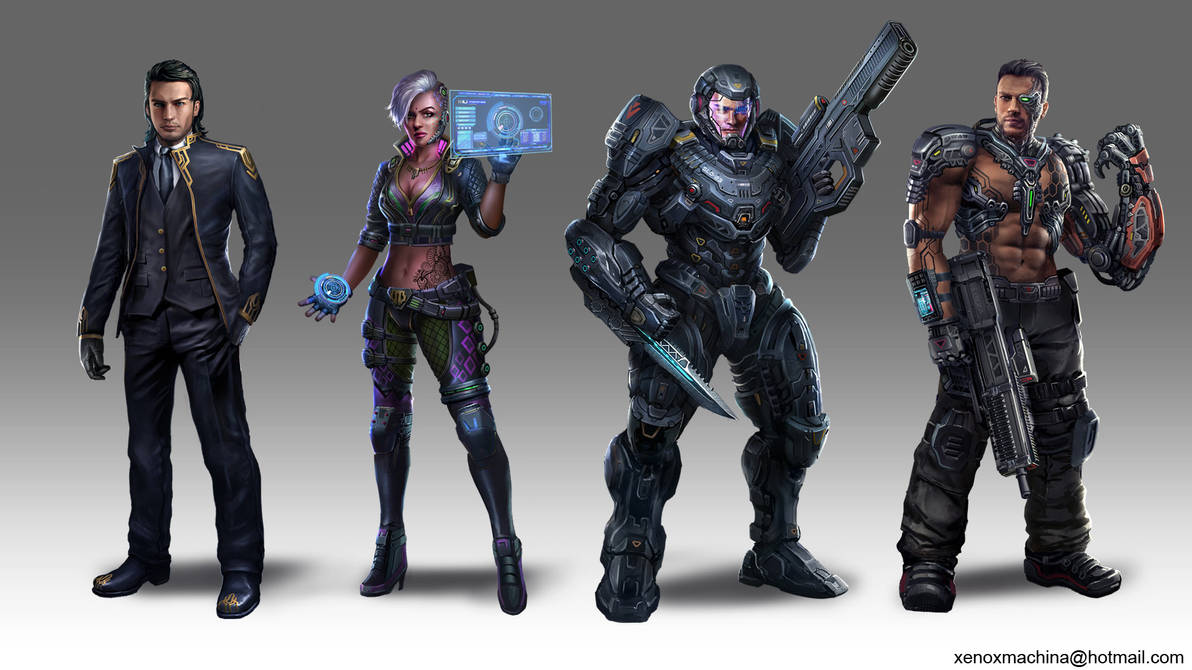 Cyberpunk Characters By AlienTan On DeviantArt cyberpunk-characters-by-alientan-on-deviantart