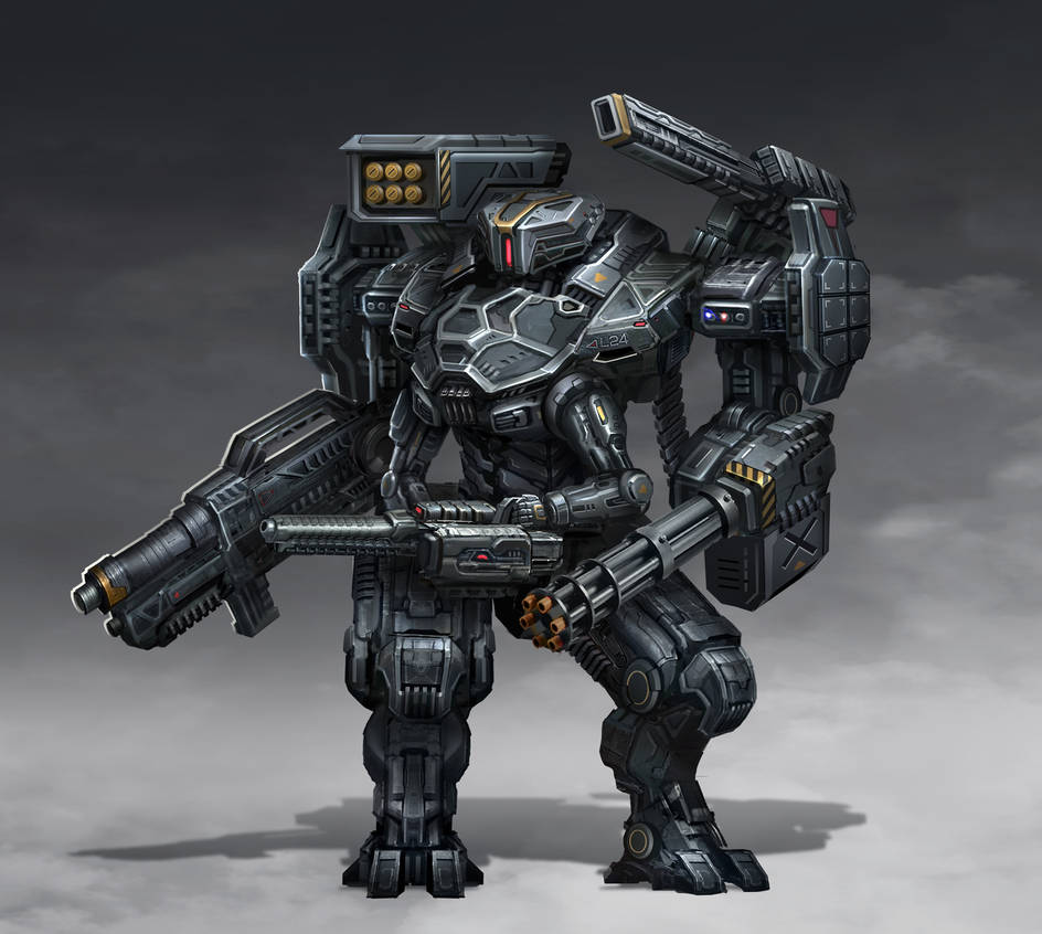 Mech Back Side Mech by AlienTan on DeviantArt