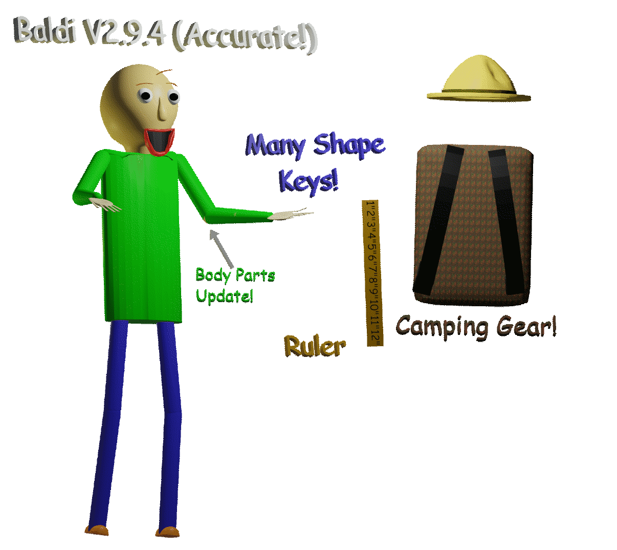 Baldi Basic Model Baldi Super Rp V2.9.4 Baldi Model Release by MarioWarfareRoblox on DeviantArt