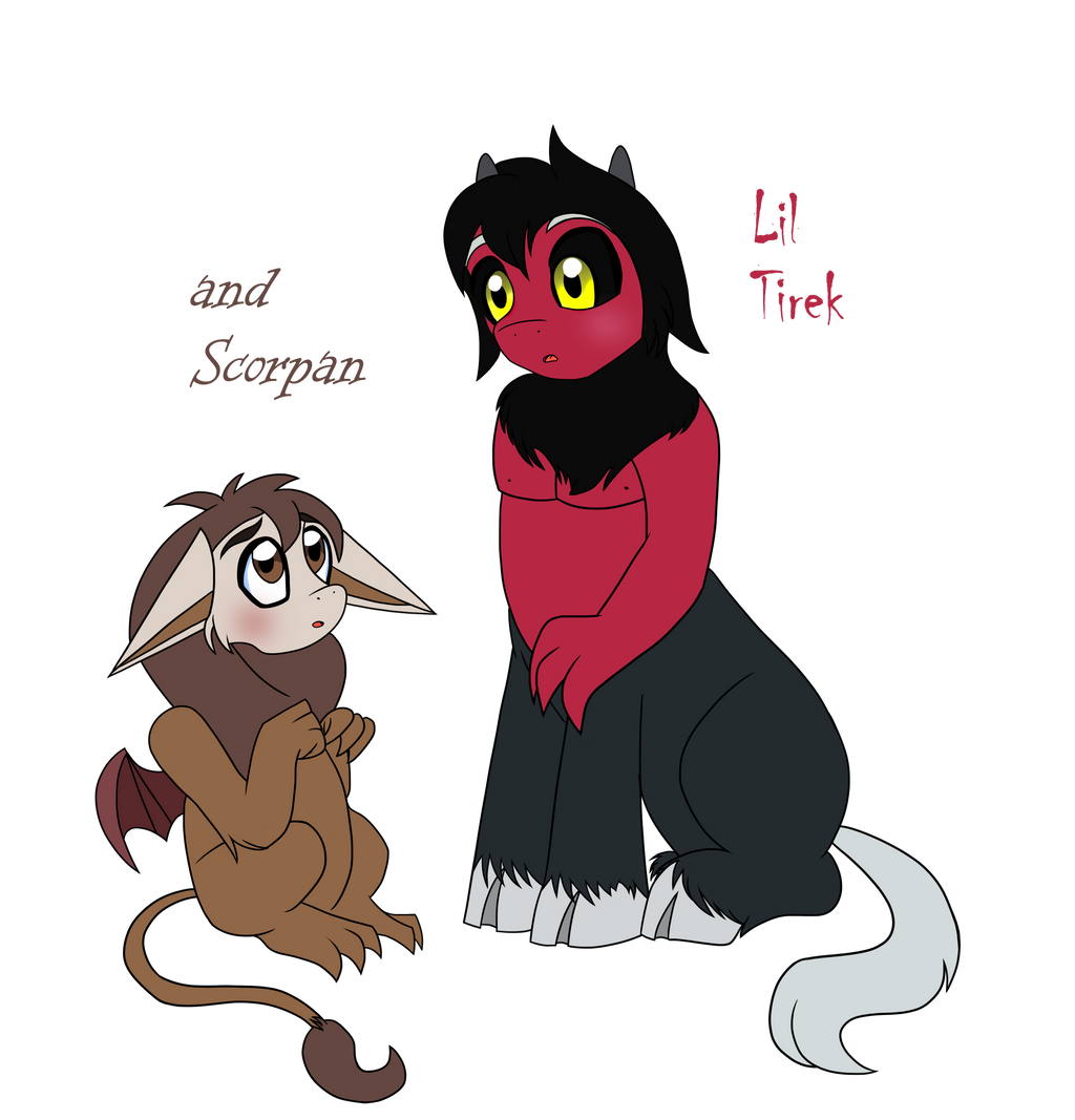 MLP: KIddies Tirek and Scorpan :3