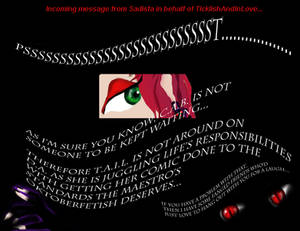 C.A.B. will not be kept waiting... by TicklishAndInLove C.A.B. will not be kept waiting... by TicklishAndInLove