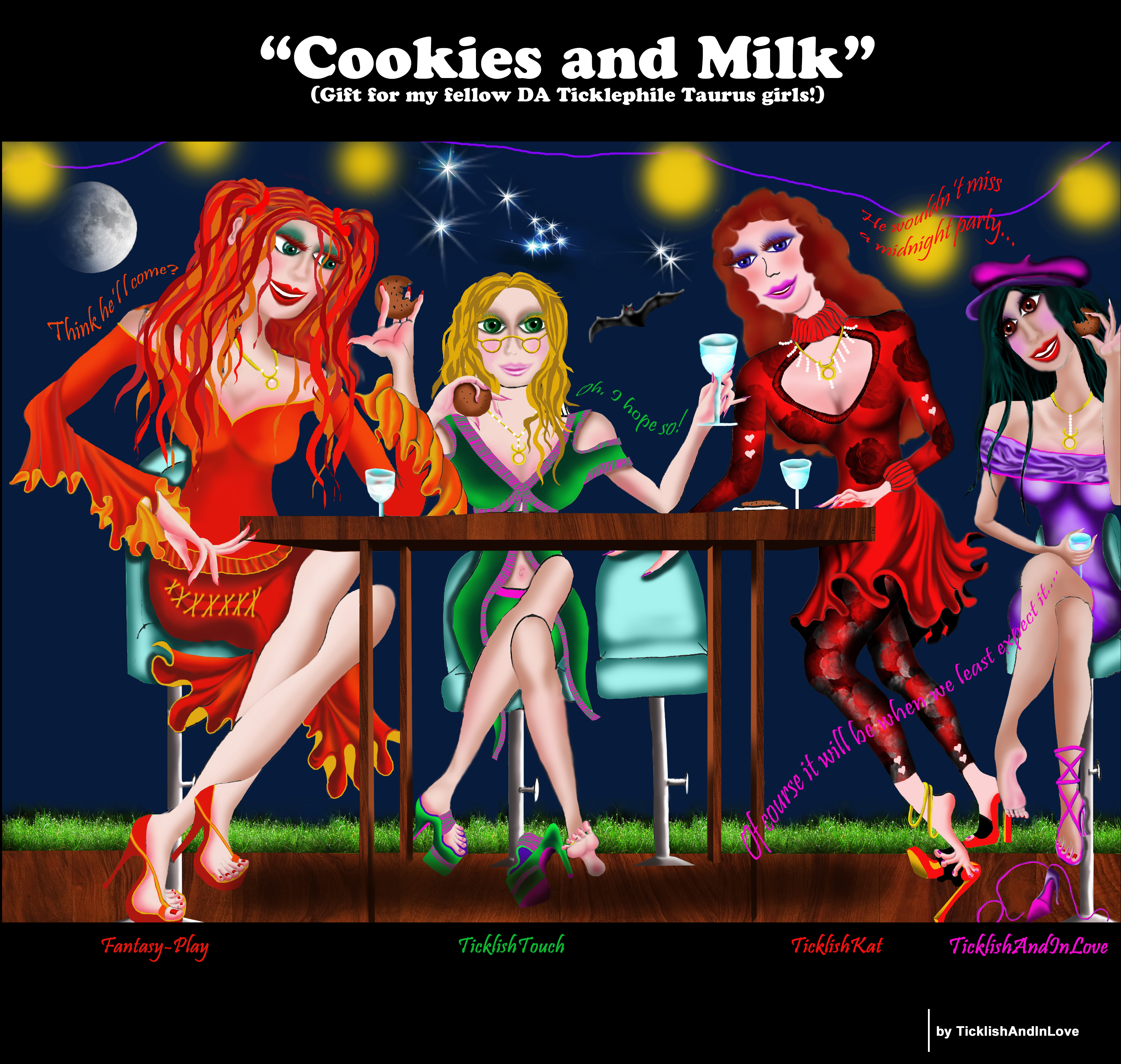 Cookies and Milk - Gift4DA TicklephileTaurus Girls