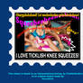 I LOVE TICKLISH KNEE SQUEEZES stamp