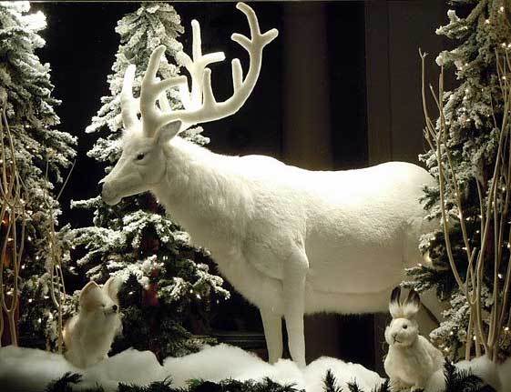 beautiful white deer (toy)