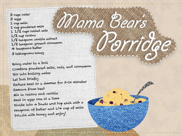 Breaking: Mama Bear only made 79% of porridge Papa Bear made – Whitman Wire