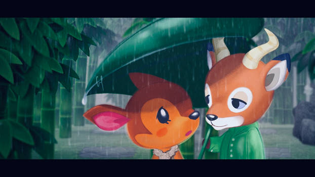 Animal Crossing -  Fauna and Beau - Rain