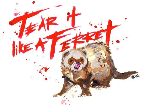 Tear it like a Ferret Logo