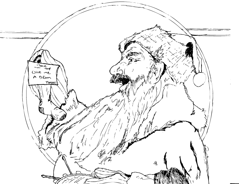 Rockwell Santa quick sketch