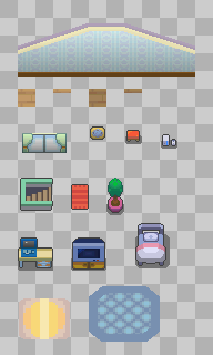 Pokemon HGSS Interior Tiles