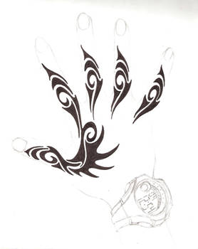 henna hand design