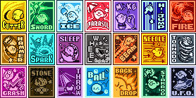 Kirby's Adventure ability icons