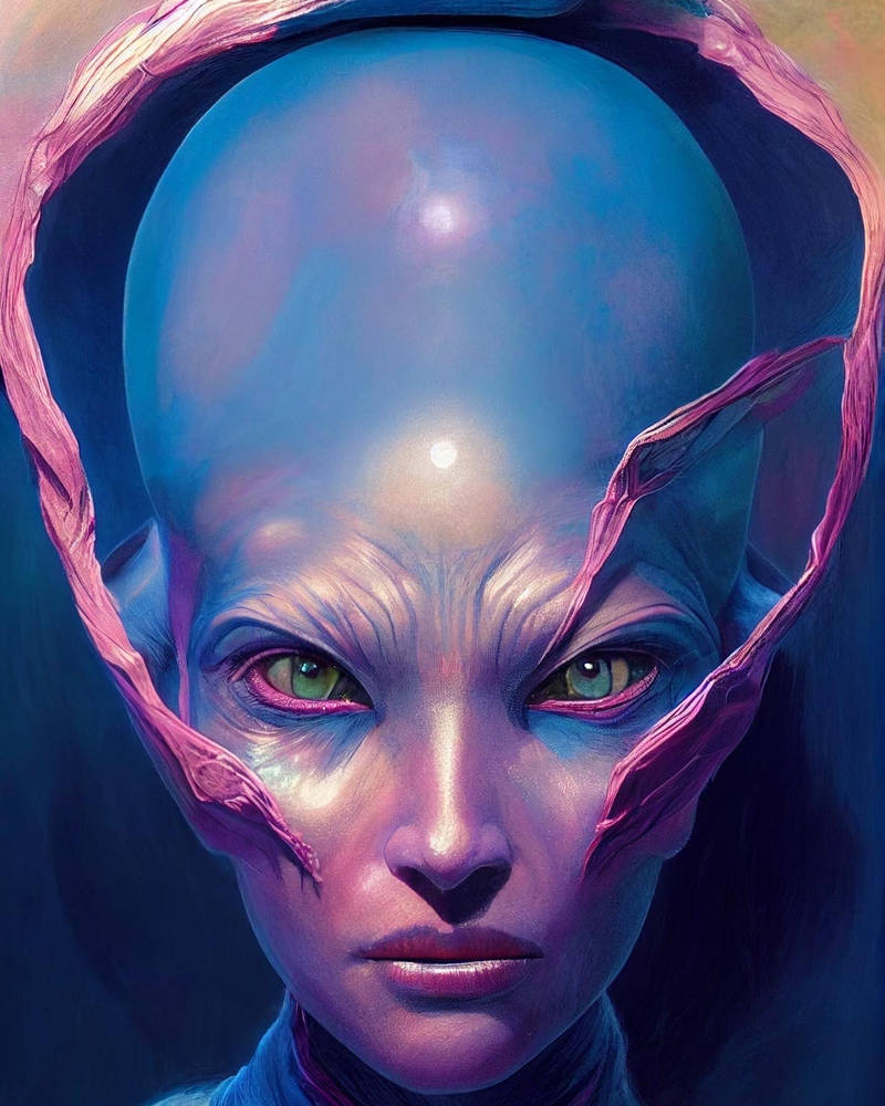 Purple Alien by RonStollman on DeviantArt