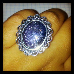 Galaxy clay ring