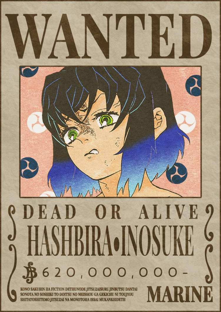 Inosuke Hashbira Wanted Poster | Kny Final Wars Au by mexigamer74 on ...