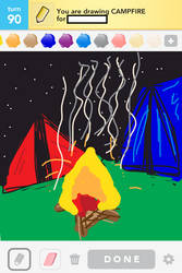 Draw Something - Camp Fire