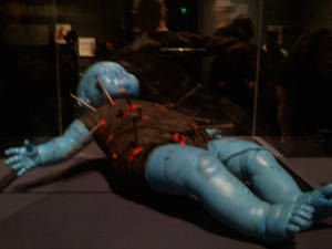 Tim Burton exhibit 7: Blue Baby with Nails