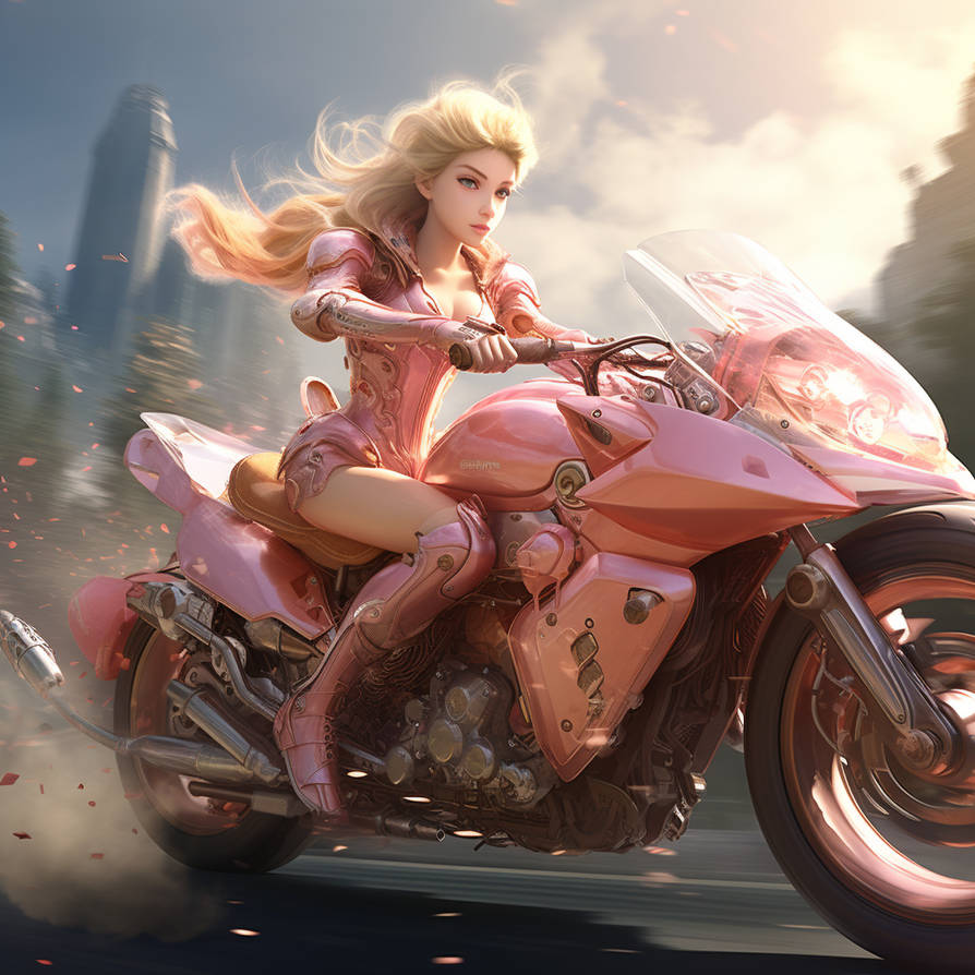 Princess Riding Motorcycle Princess Peach Riding a Motorcycle Stunning HD by G4merdad on DeviantArt