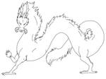 Free chinese dragon lineart