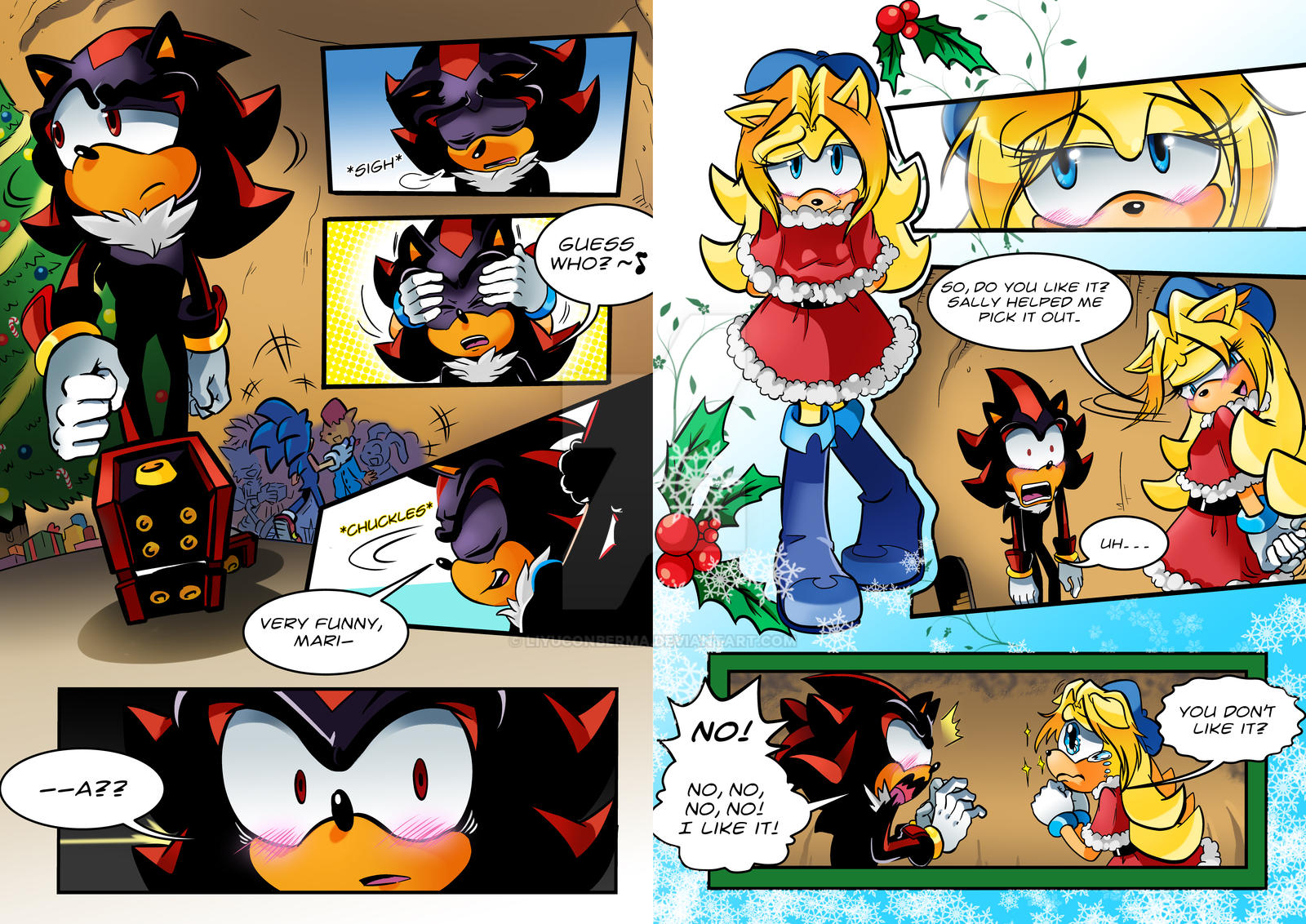 Silver's first Christmas fanfic cover by Mushroommantis on DeviantArt