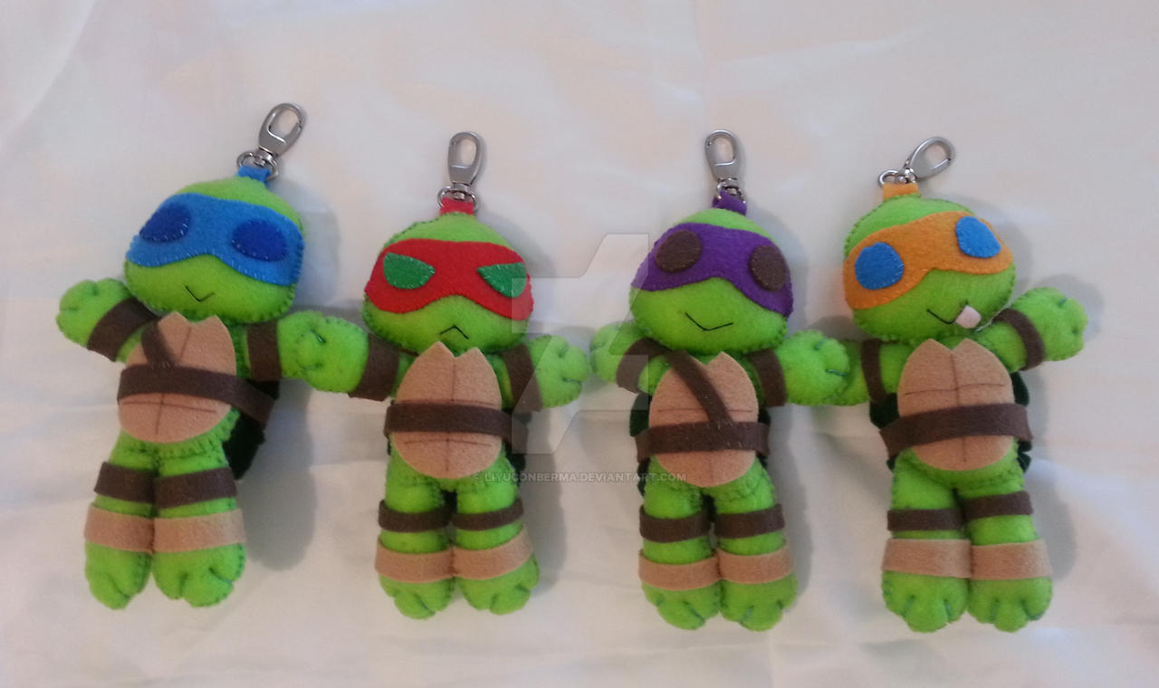 TMNT Plush Keychains