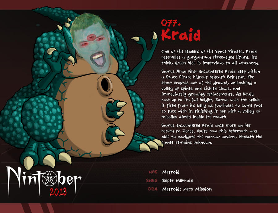 Kraid Inflated scary kraid by kraidzilla on DeviantArt