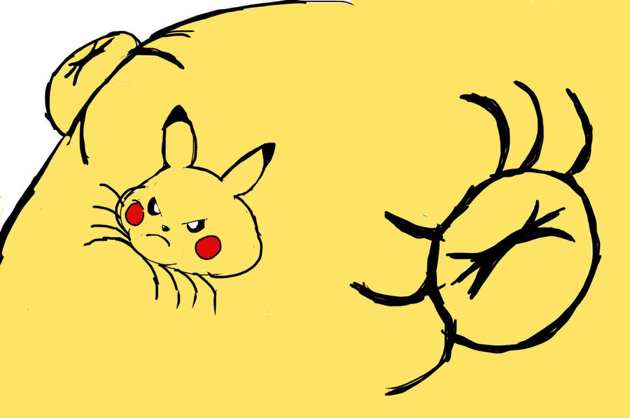 Pikachu Pokemon Inflation Inflated pikachu by kraidzilla on DeviantArt