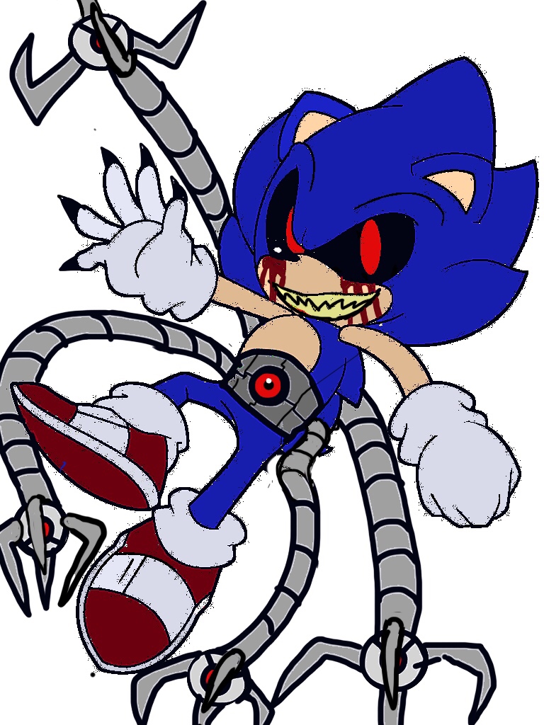 Sonic .exe new look by kraidzilla on DeviantArt