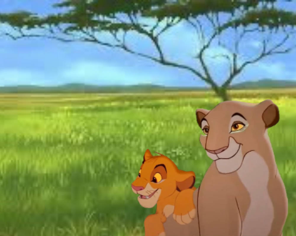 Simba Sitting On Sarabi So Cute by simbbaby25 on DeviantArt