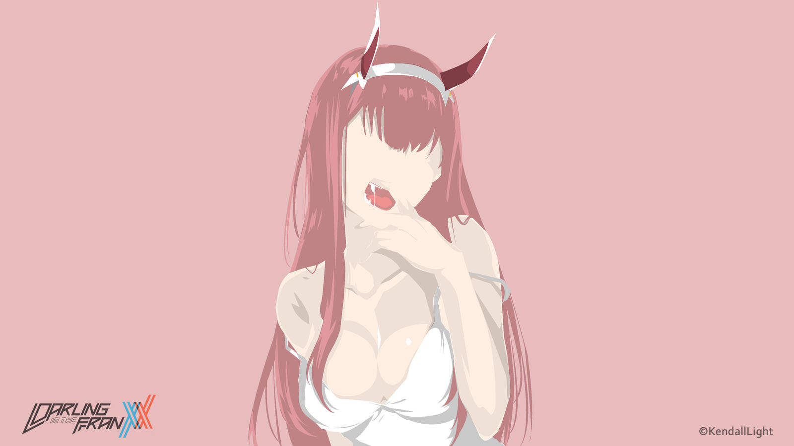 Minimalist Anime Wallpaper Zero Two 002 By Kendalllight On Minimalist Anime Wallpaper Zero Two 002 By Kendalllight On