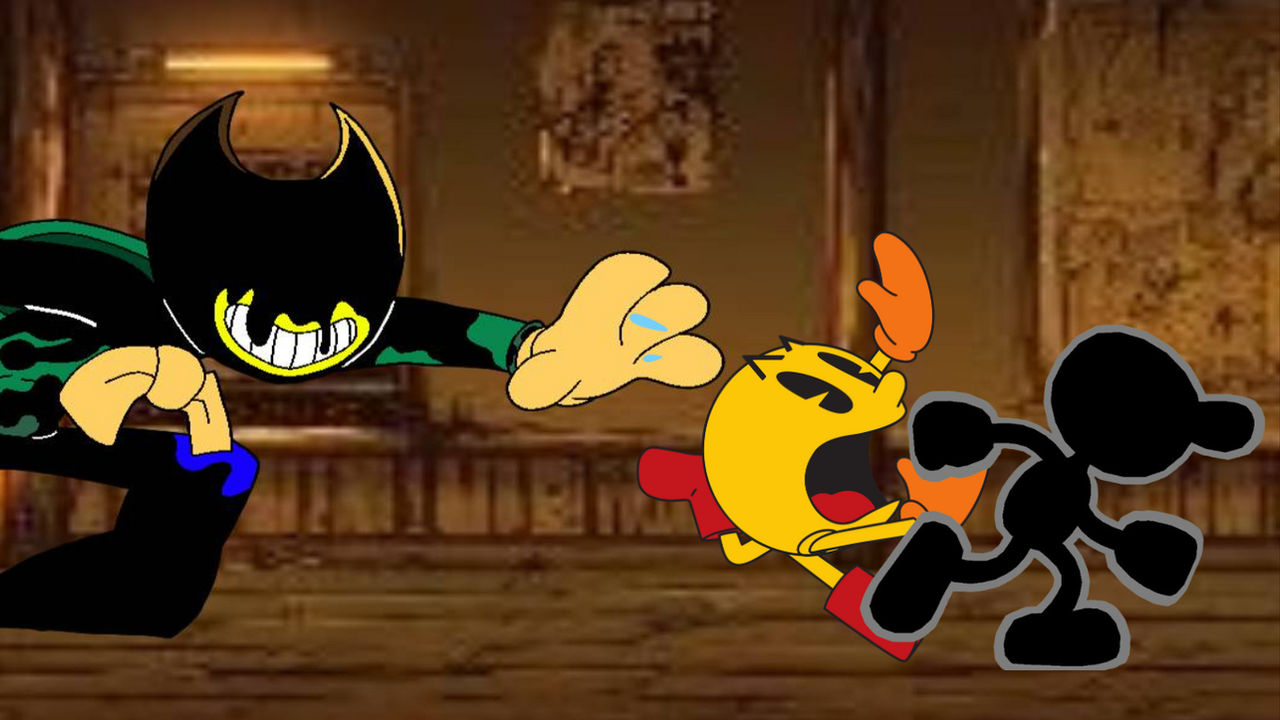 Pac Ink Deviantart Ink demon alex chases Pac man and Mr GNW by alexjkdahidhasdh2 on DeviantArt
