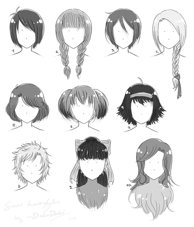 Just Some Hairstyle References by DokuDoki on DeviantArt