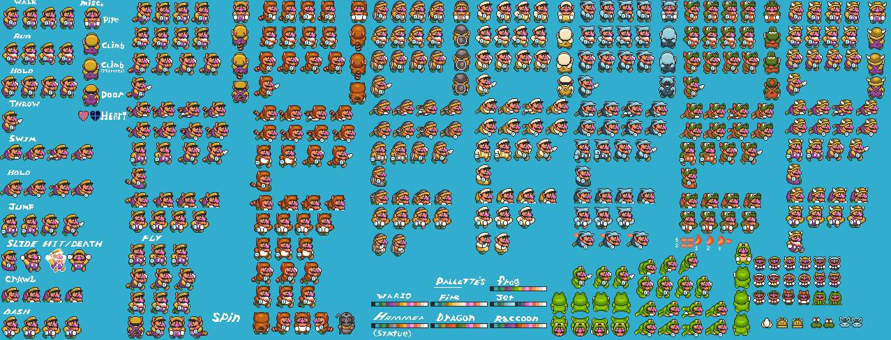 Smb3 Characters SMB3 Wario by Waroh on DeviantArt