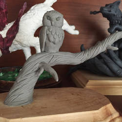 Owl sculpture (WIP)