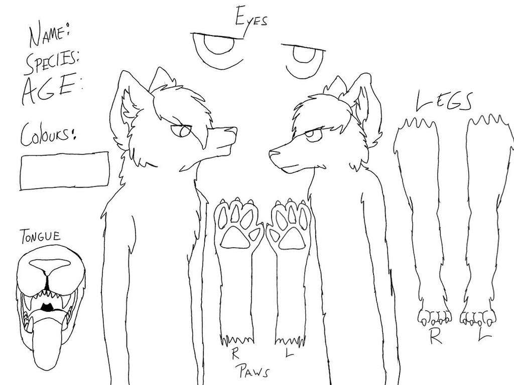 Hawk Ref Base Free to use reference sheet base by Whillusion on DeviantArt