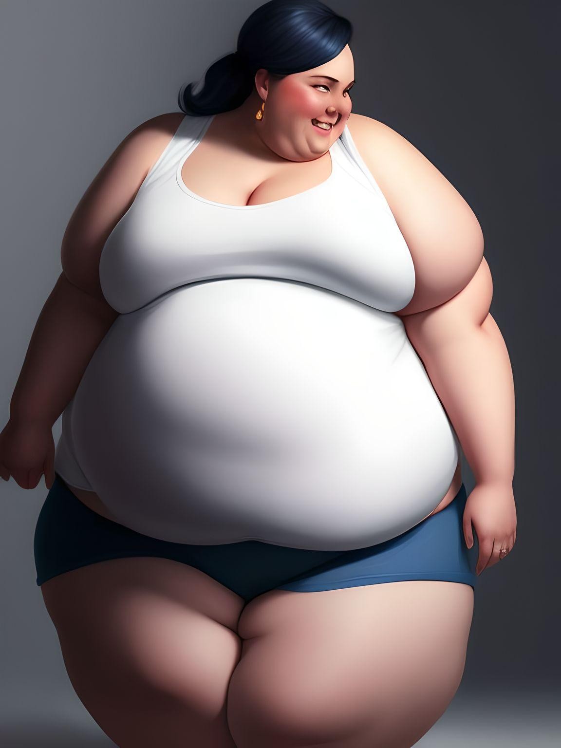 AI SSBBW, check out this lovely snack by bebohiar on DeviantArt