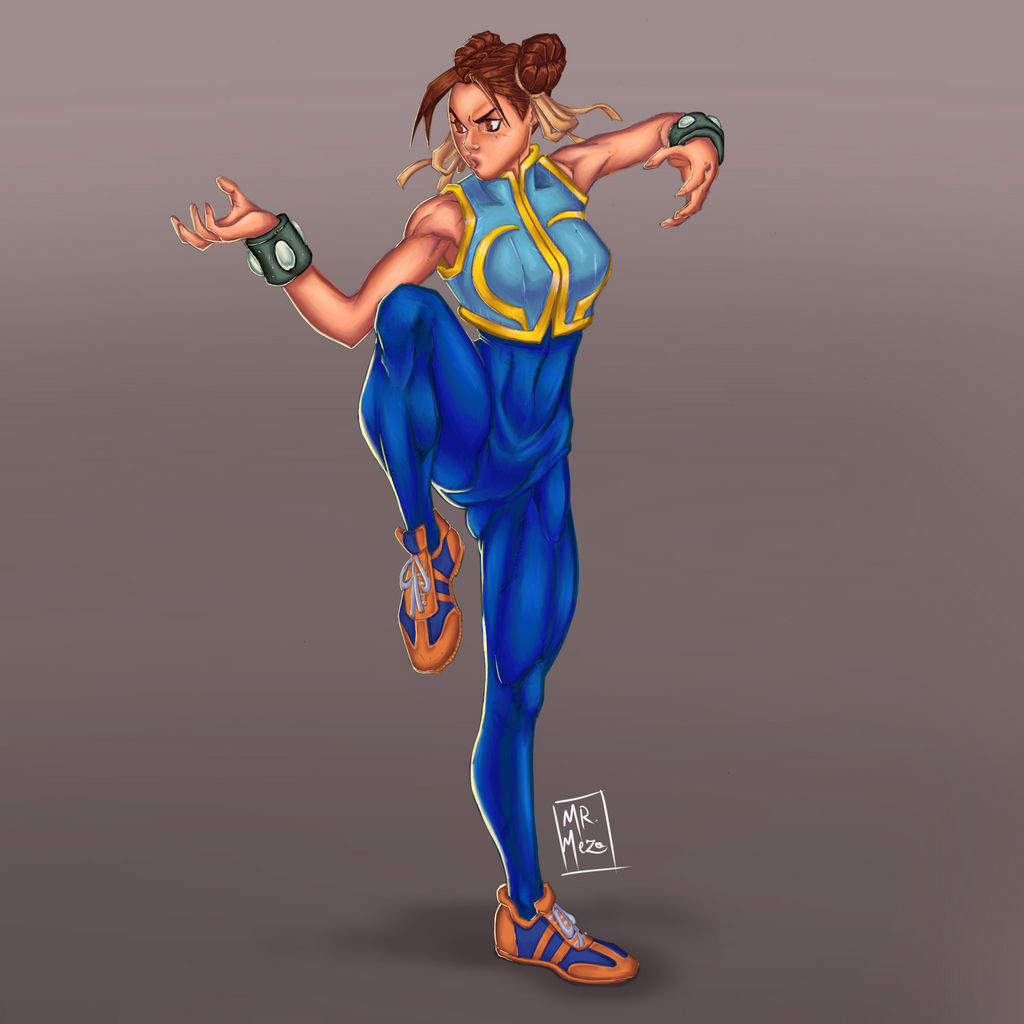 Chun Li - Digital Coloring by MrMezaArt on DeviantArt