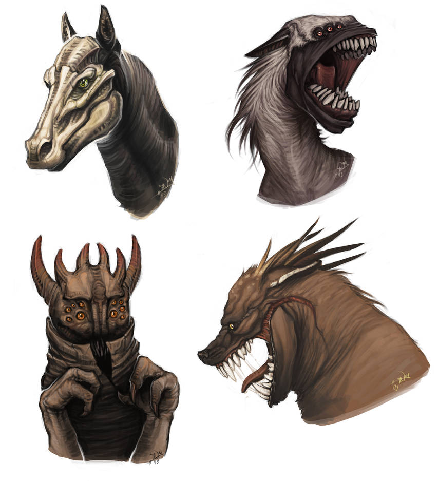 Creature dump 01. by Notesz on DeviantArt