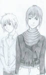 Shion And Nezumi by crystalbluedisguise