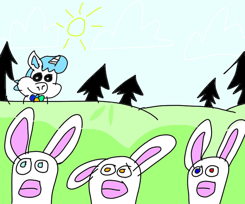 The Rabbids and the Pony by Teseract87 on DeviantArt