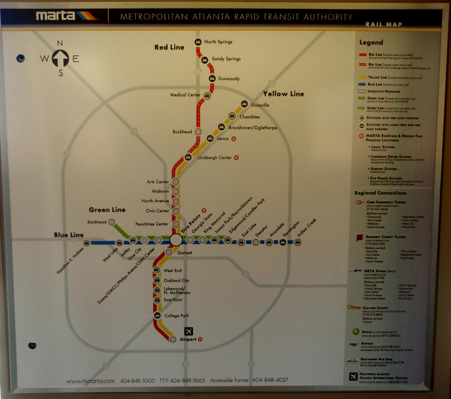 MARTA Rail System Map By JamesT4 On DeviantArt