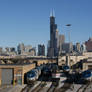 Amtrak engines laying over