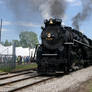 NKP 765 Reversing to train