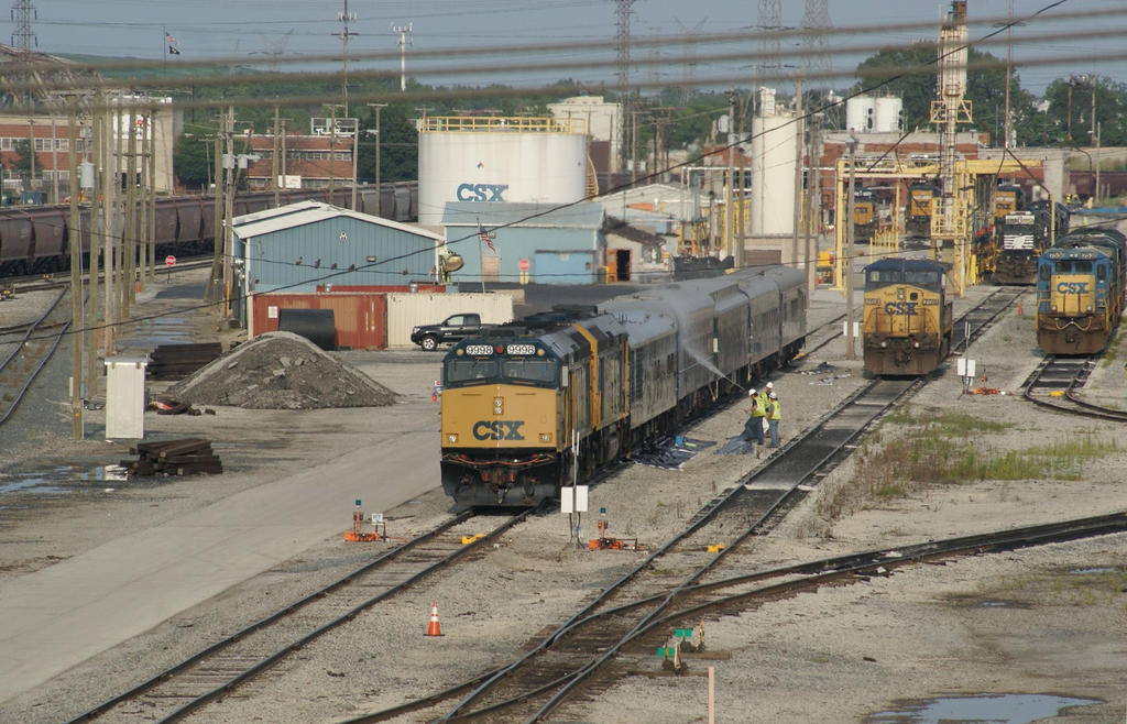 Working on the CSX Business Train